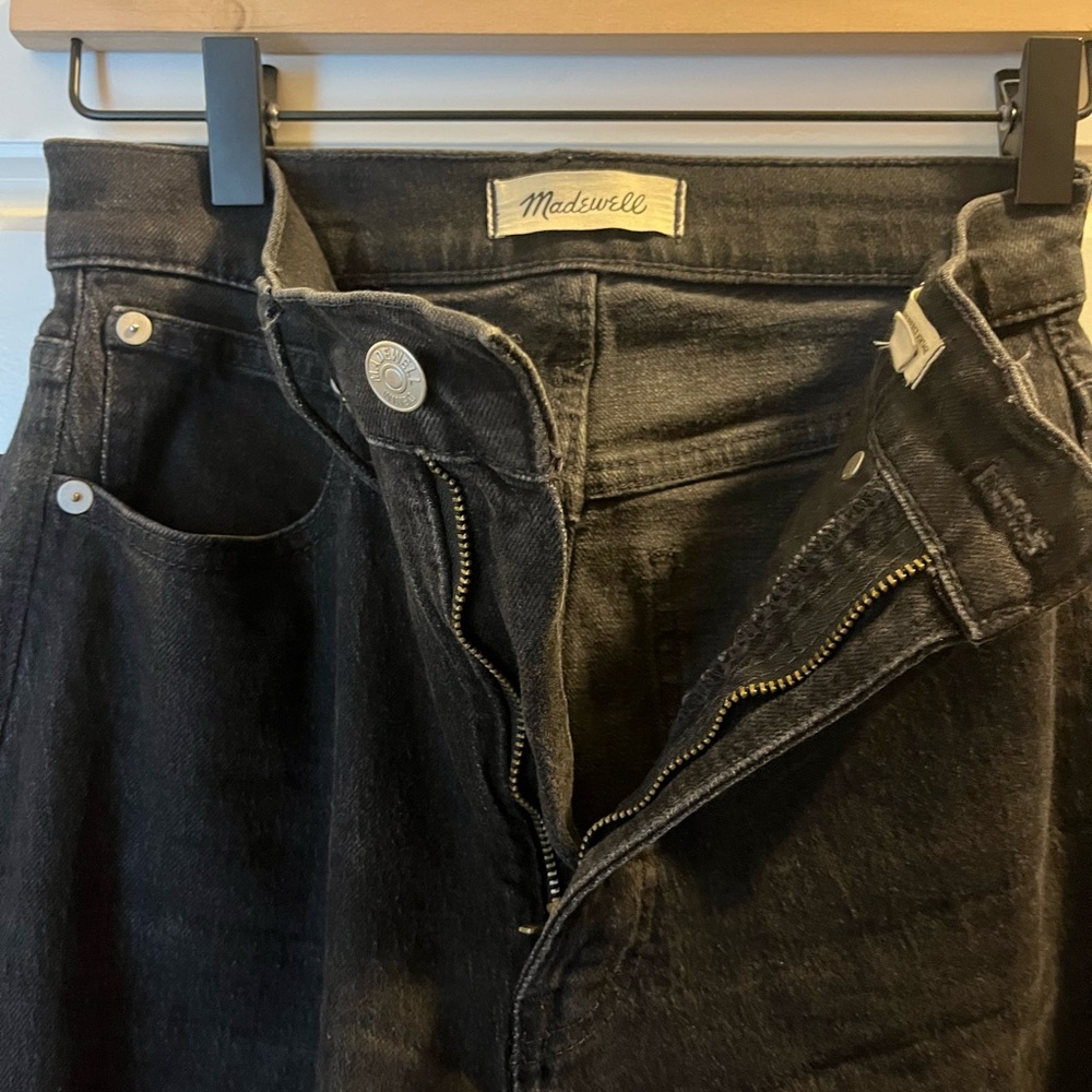 Madewell Perfect Vintage Wide Leg Jeans | BLACK SIZE 25